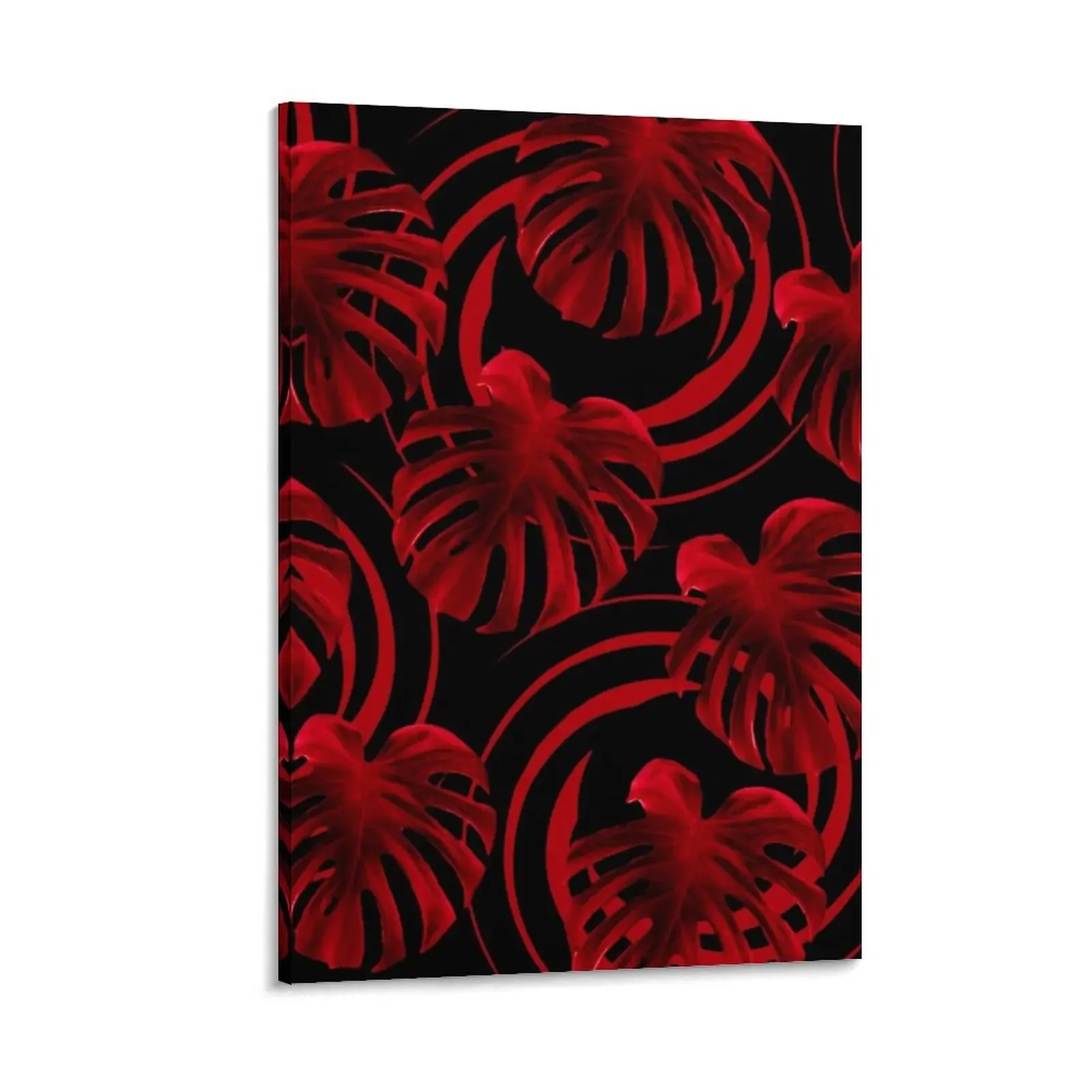 

Monstera Obsession Red Canvas Painting bedrooms decor luxury home decor decoration for the room wallpapers home decor