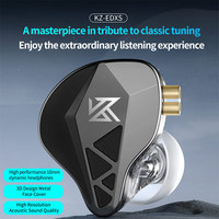 KZ EDXS in Ear Monitor Headphones Wired Earbuds HiFi Deep Bass with 10MM Composite Diaphragm IEM Earbuds With Detachable Cable