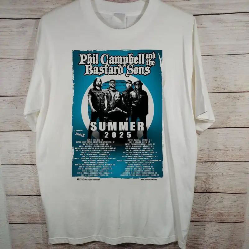 تي شيرت فيل كامبل آند ذا باستارد سنز جولة صيفية مقاس S 5XL ET1357