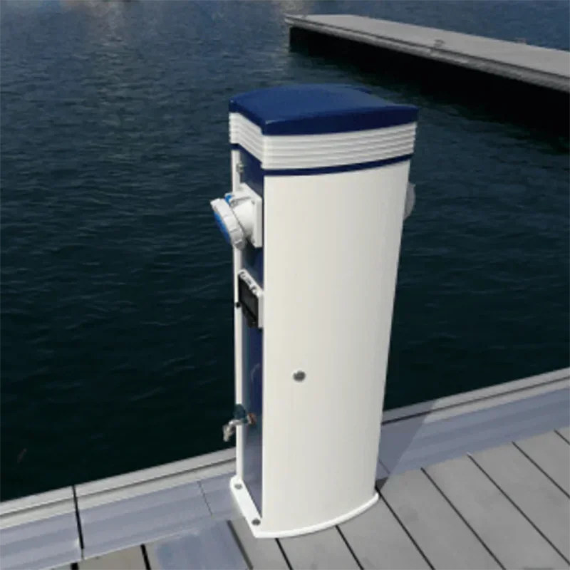 Pedestal With Led Light Floating Dock Water Pedestal Power Equipment Supplier