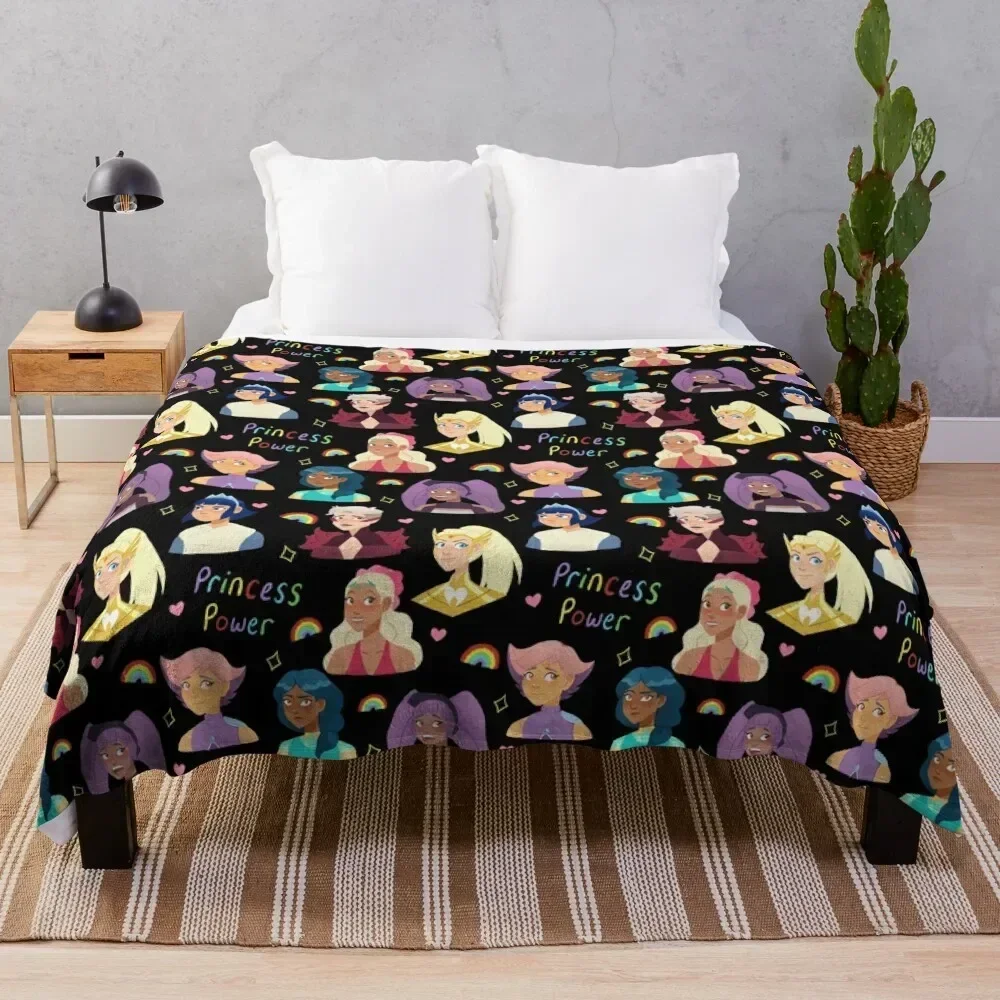 

She-Ra Princess Power (Black) Throw Blanket Warm Flannel Blanket for Couch Chair Bedroom