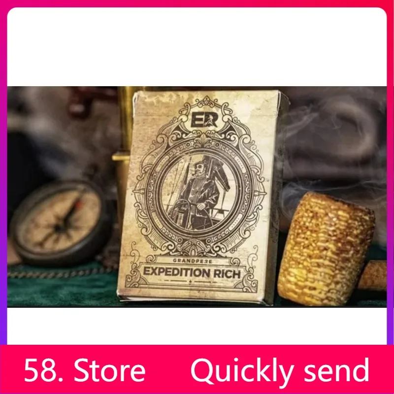 New 2025 Grandpere Edition Playing Cards with online tutorial - Magic tricks  ( 58 Store Download )