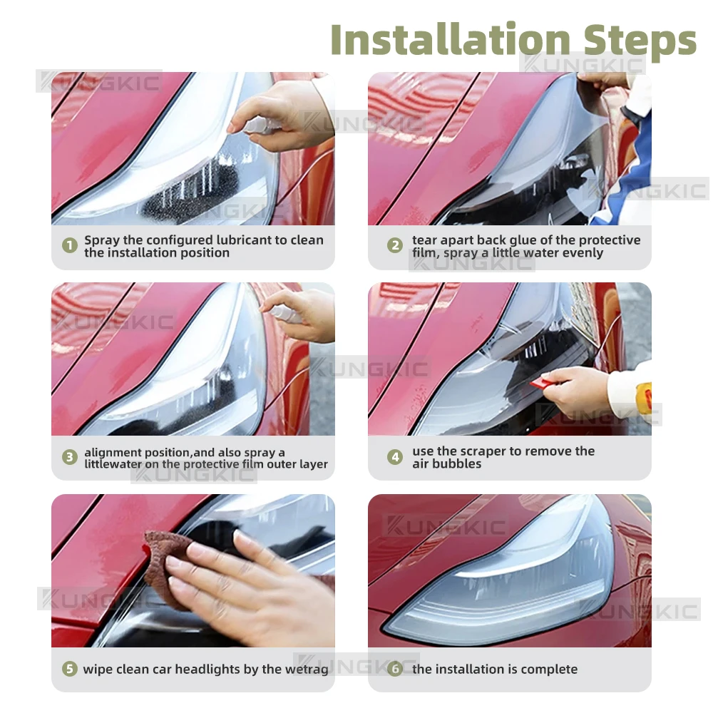 لكيا EV6 GT 2021-2023 سيارة الخارجي العلوي المضادة للخدش بولي TPU PPF طبقة رقيقة واقية المدخن واضح إصلاح الملحقات Reflt فيلم