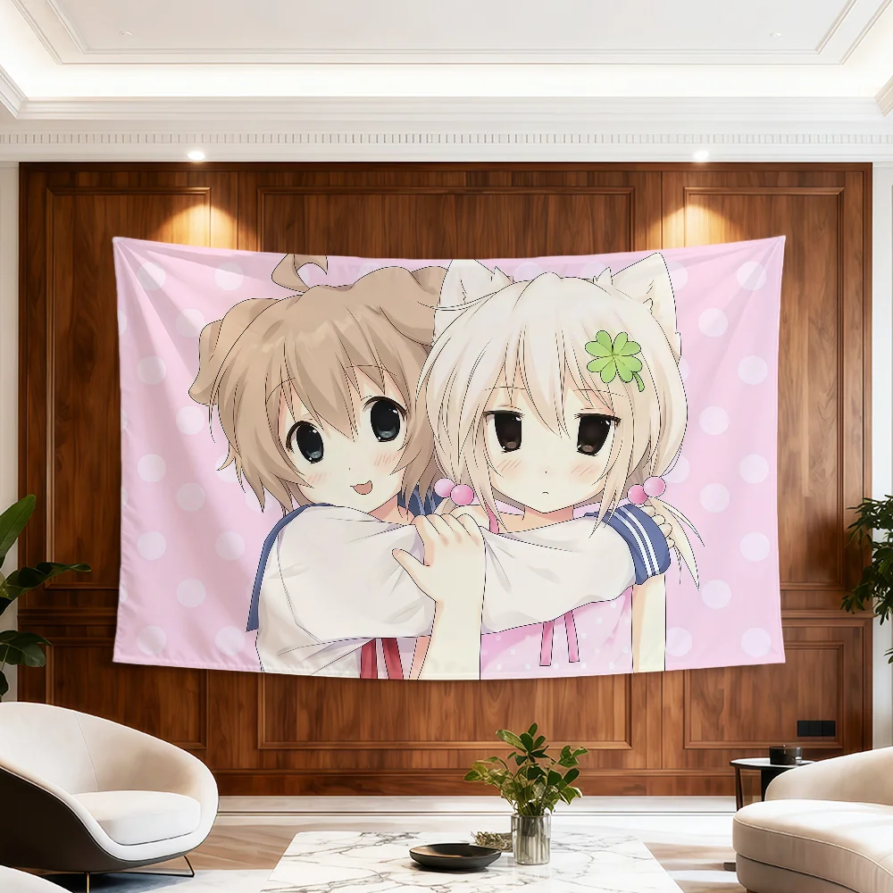 Flagge Anime Moe für Zimmer, Wohnheim, Mädchenparty, Zuhause, Kunst, Nachttisch, Wohnzimmer, Wandbehang, Y2K, Gartendekoration, Cutecore, Banner, Geschenk – Detail 13