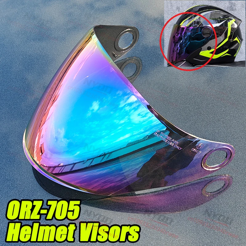

Colored Sun Visors Original ORZ-705 Motorcycle Helmet Lenses High-definition Sun Protection Lenses Helmet Accessories