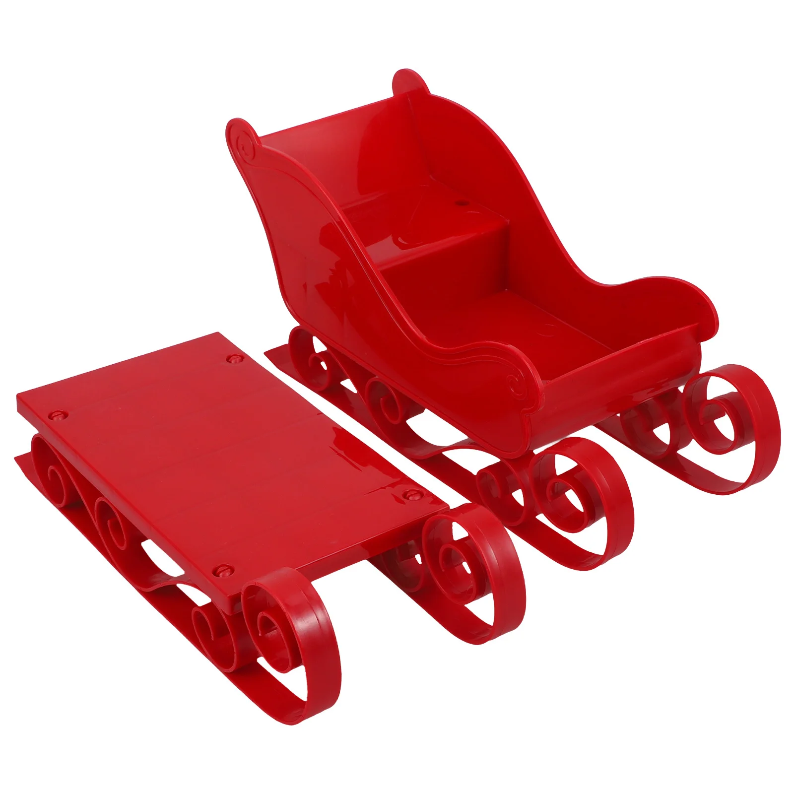 

2Pcs Sleigh Ornament Christmas Mini Skiing Board Desktop Decoration Xmas Party Home Adornment Christmas Sleigh Ornament