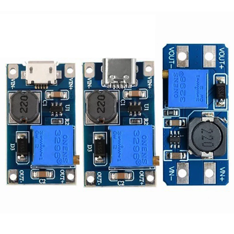 1PCS MT3608 DC-DC Step Up Converter Booster Power Supply Module Boost Step-up Board MAX output 28V 2A SX1308