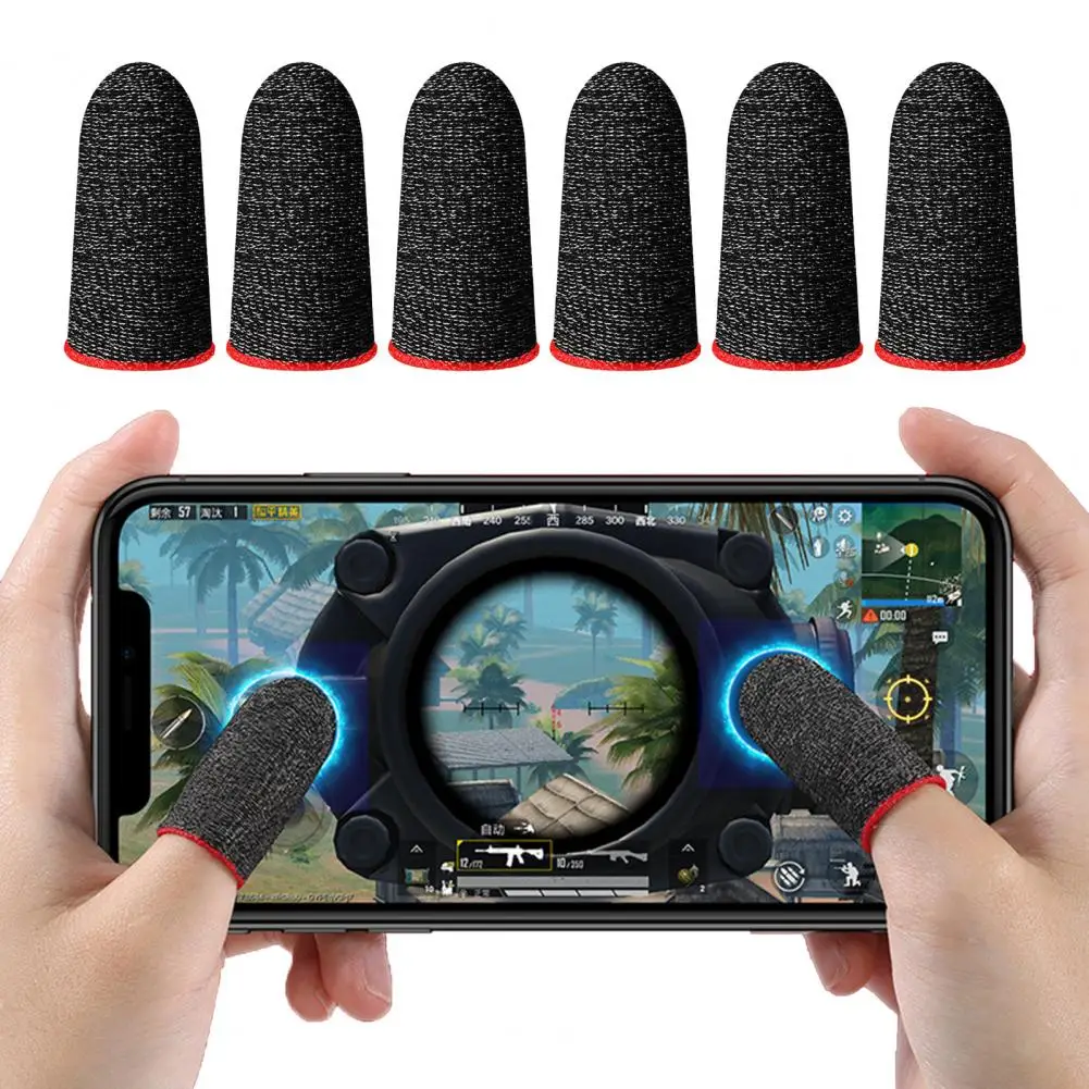 Gaming Vingerbedjes Dunne Gaming Vingermouwen voor Mobiele Telefoon Hoge Nauwkeurige Antislip Handschoenen voor Pubg Kabeljauw Compressie voor Gamer