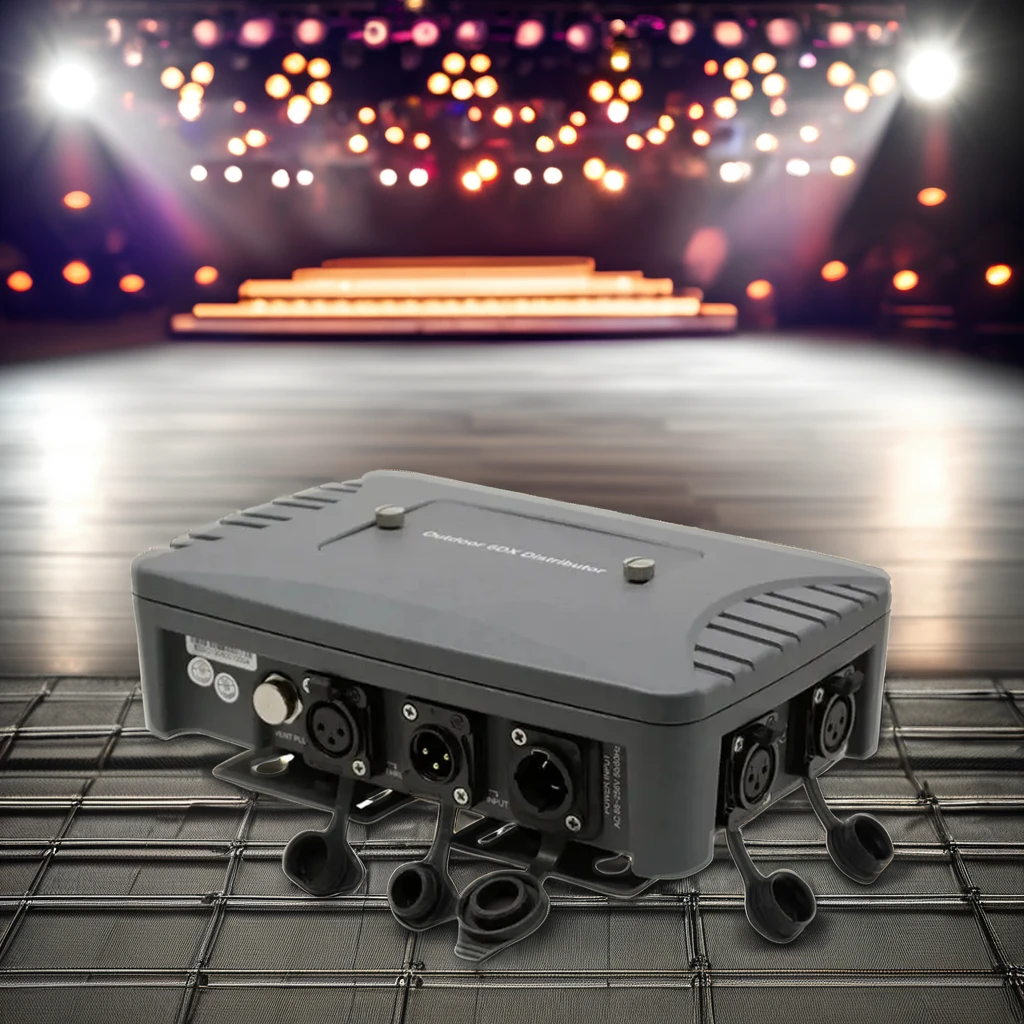 Portable IP65 DMX Pro Signal Control Module 6-Way PWM DMX Dimmer Splitter Outdoor Weddings Music Festivals Disco Clubs Stages