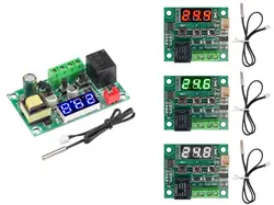 DC5V/12V/24V AC110-220V W1209 LED digital constant temperature controller Thermometer switch module Waterproof NTC sensor