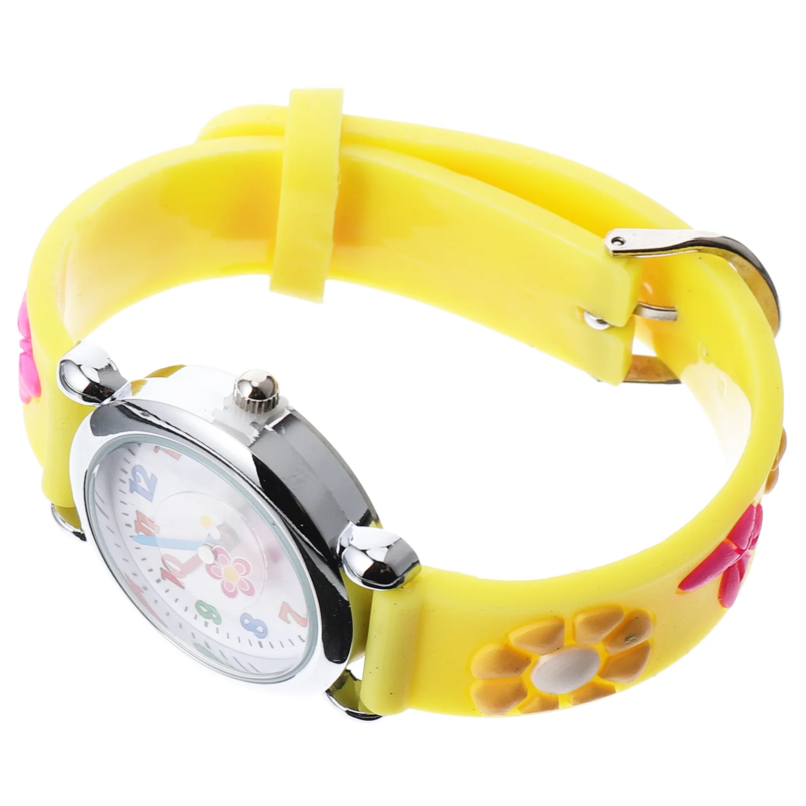 ساعة يد كرتونية بنمط زهرة من السيليكون قابلة للتعديل لقضاء عطلة عيد الميلاد وعيد الميلاد #1