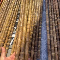 Dragon Blood Golden Silk Bamboo, Purely Hand-polished, Solid, Martial Arts Bamboo Stick, Walking Stick