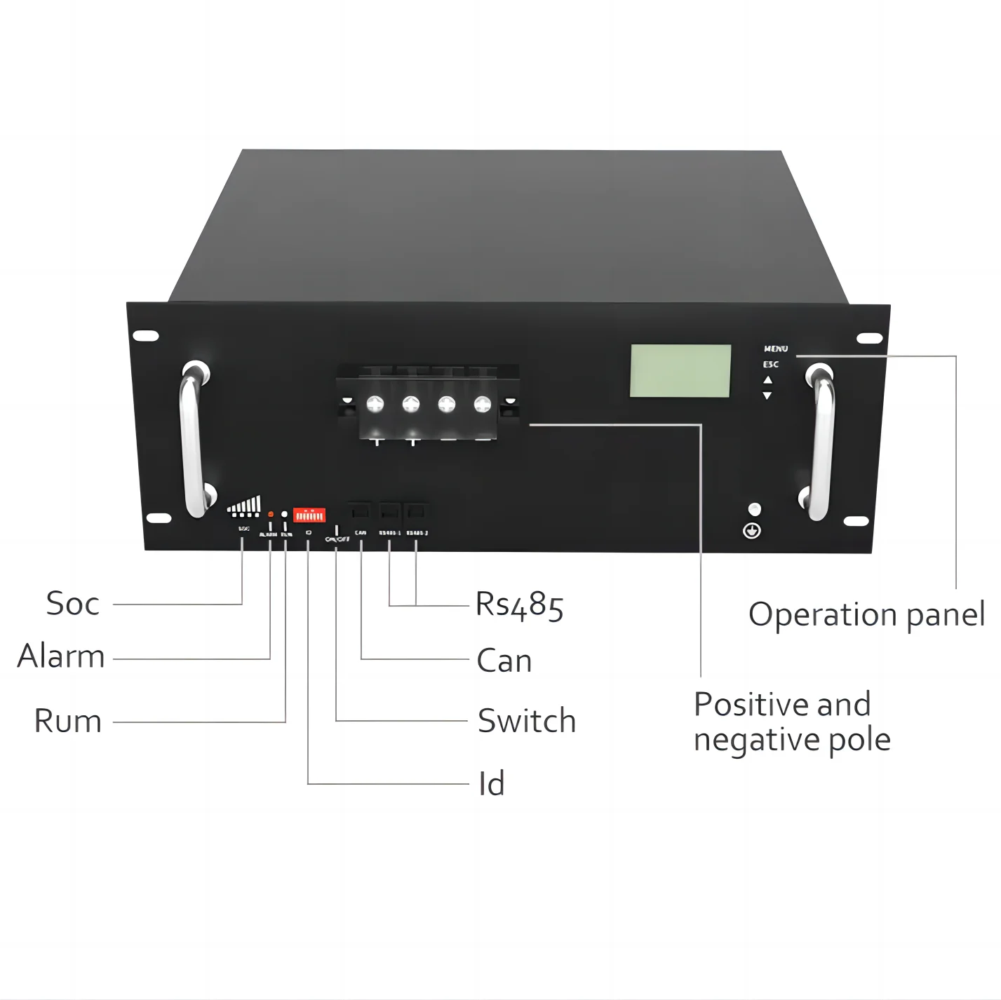 Low Price GBP48V-100R 24V 48V 50ah 100ah 200ah 400ah Rack Type Lithium Ion Phosphate Battery Pack