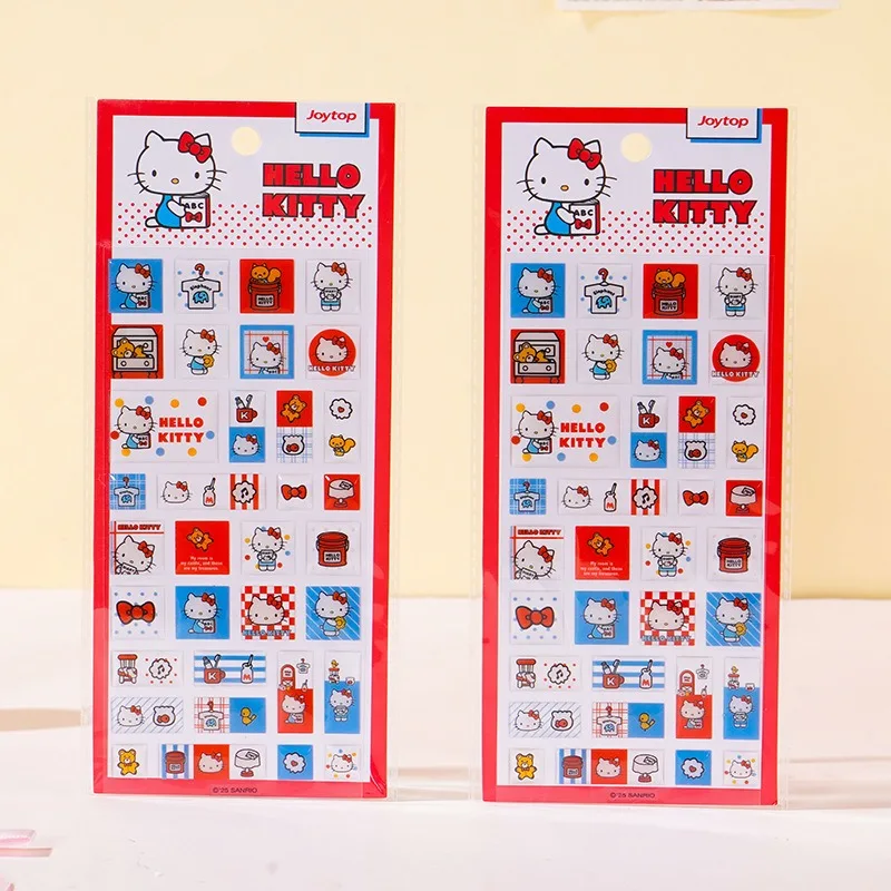 

Hello Kitty Square Dropping Adhesive Sticker Phone Case Refrigerator Bag Decoration Children Toy Women Accessories Wholesale