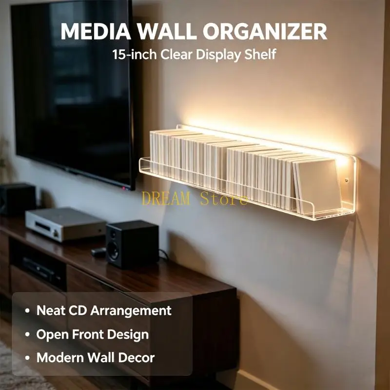 Acrylic Record Display Shelves for Media Room Album Cover Displays Best Sale