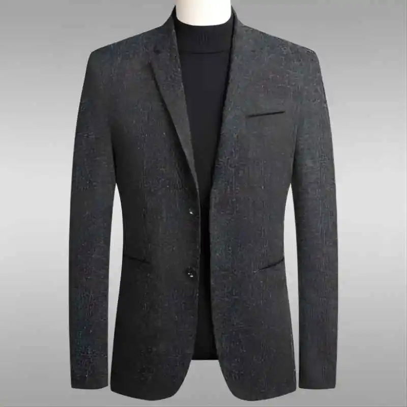 HH063 Casual Fashion Men's Small Suit Korean Style Slim Top Gentleman Suit Business Men's Wear