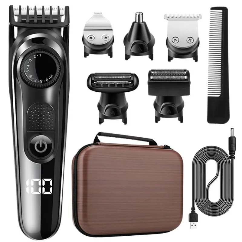 

All in one hair trimmer for men beard grooming kit electric shaver body groomer hair clipper facial nose ear trimmer washable