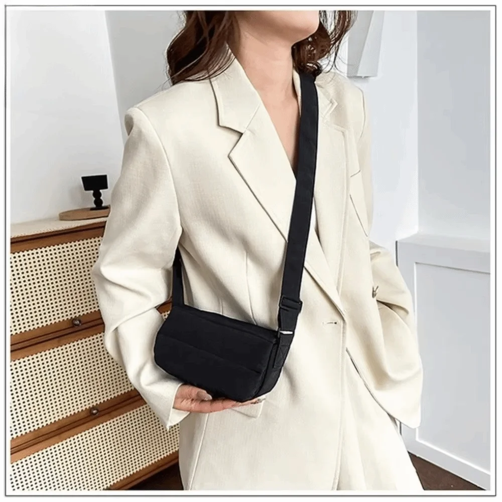 Elegant Macaron Crossbody Bag Lightweight Simple Portable Small Phone Bag Solid Color Multifunctional Message Bag Winter
