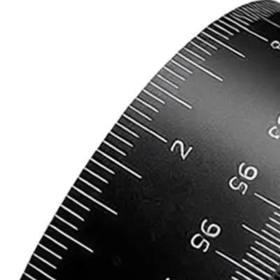 Magnetic Flexible Scale For Double Sided Ruler ABS Material Black White Cuttable For Workshop Machine Tool Workbench Positioning
