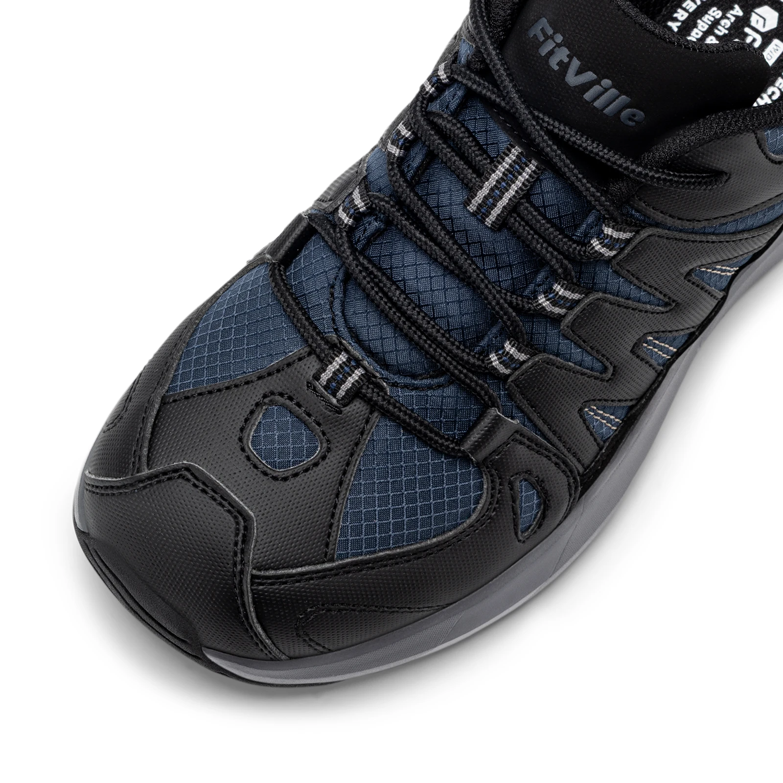 FitVille Outdoor Women's Hiking Shoes Wide Toe Sports Walking Shoes Water-repellent Non-slip Trails Climbing Sneakers Autumn