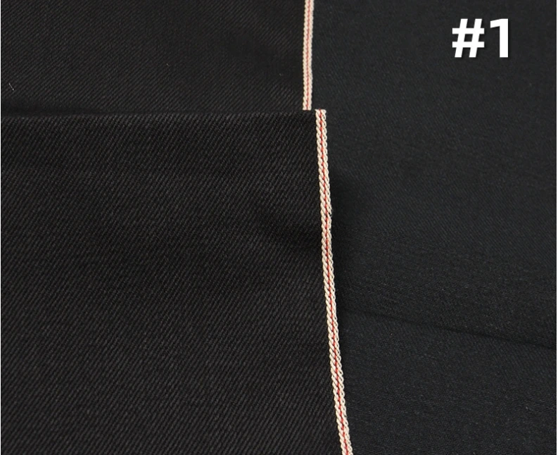 

13.5oz Right Twill Jet Black Raw Selvedge Jeans Cloth Manufacturers OEM Premium Selvage Denim Textile Suppliers Free ShipW285427