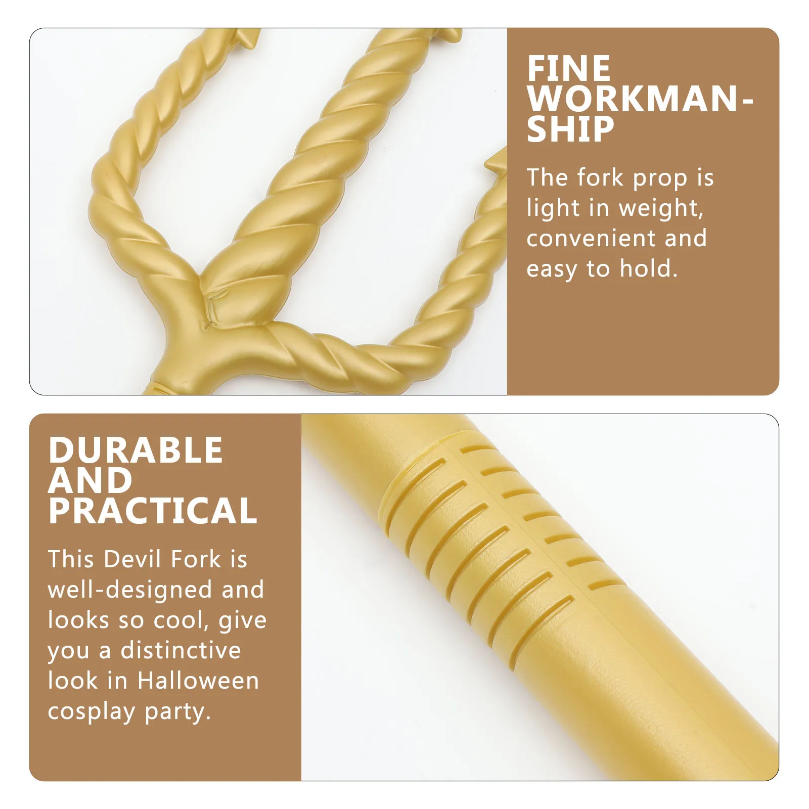 Demon Fork Halloween Cosplay Fork stage Performance Spiral Trident Prop kids toy Detachable Devil Fork kid Masquerade