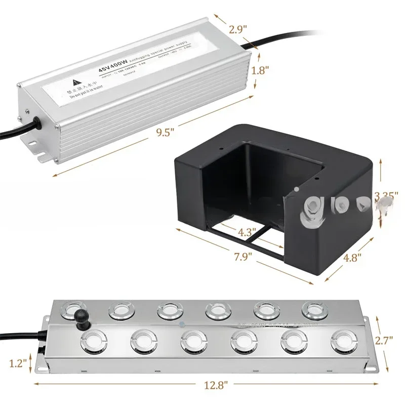 Für 2/4/6/8/10/12 Kopf Ultraschall Nebel Maker Fogger Edelstahl Luftbefeuchter Garten/Sockery/Pool Nebel Sprayer Generator