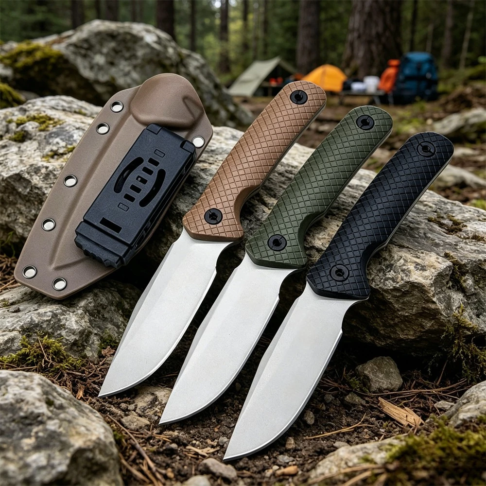 

Nylon Fiber Outdoor Straight Knife Rust-proof Wear-resistant Rope Knife Adventure Jungle Portable Durable Outdoor Multitools