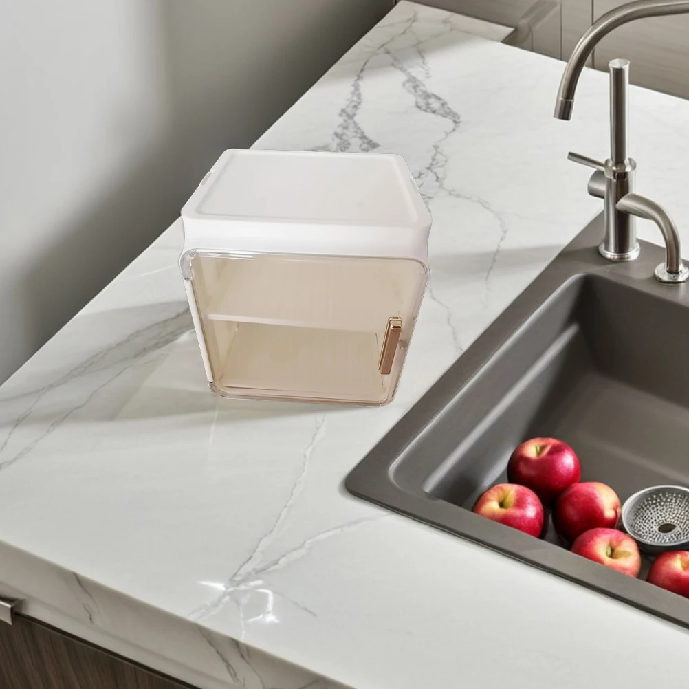

Cup Holder Storage Box Coffee Mug Stand Tray 2-tier Dish Drainer Display Rack Plastic Cabinet