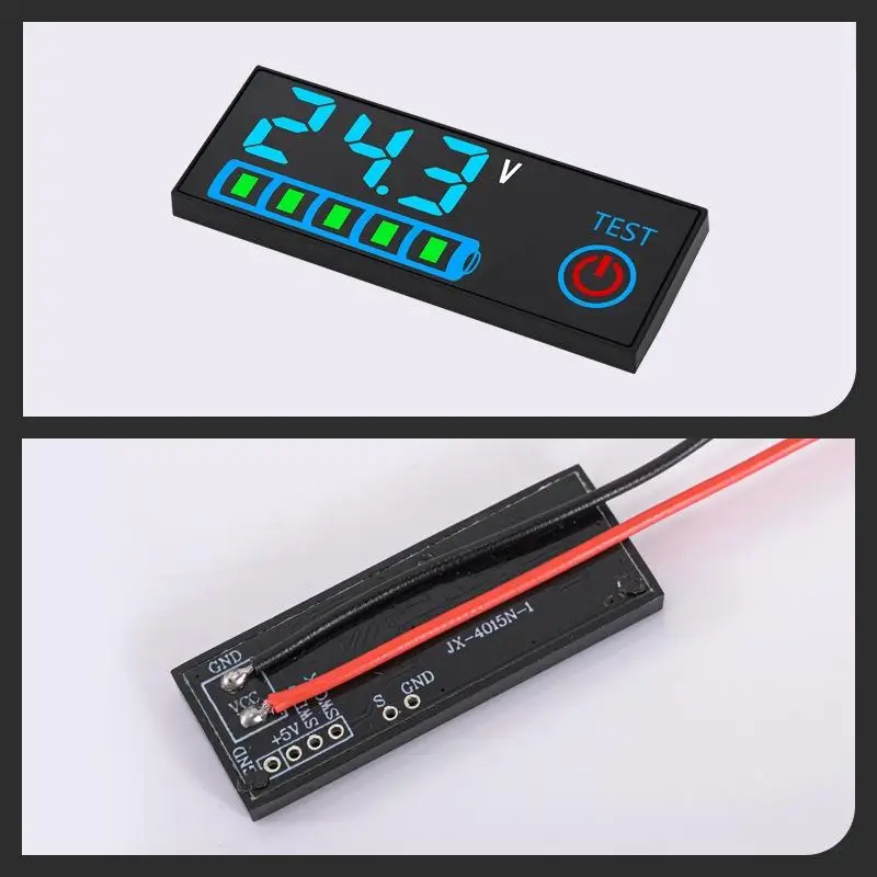 New 1Pcs Voltage Battery Charging Tester 3S-14S DC7-55V Acid/Lithium Battery Charge Indicator Board Battery Level Indicator
