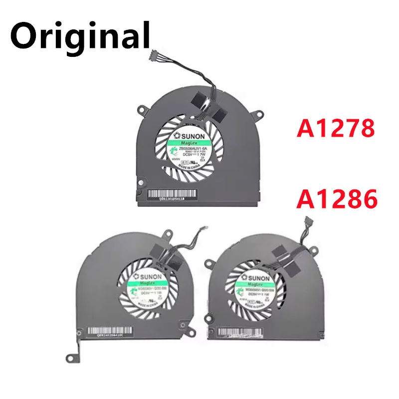 مبرد وحدة المعالجة المركزية للكمبيوتر المحمول الأصلي لماك بوك برو 13 "A1278 15" A1286 مروحة تبريد 2008 2009 2010 2011 2012 سنة #1