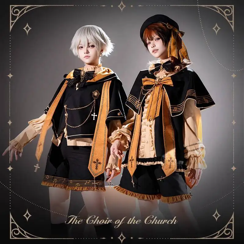 

New Choir Pumpkin Wangzi Costume Lolita Zhengtai Shorts Young Cute Boy Fiesta Carnival Halloween Cos Cosplay Shirt Pants Shawl