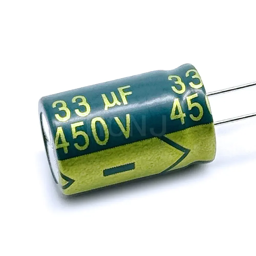 5-10PCS 450V33UF Aluminum Electrolytic Capacitor Original Low Esr/impedance High Frequency Size 13*20 33uf450v 450v33uf 20%