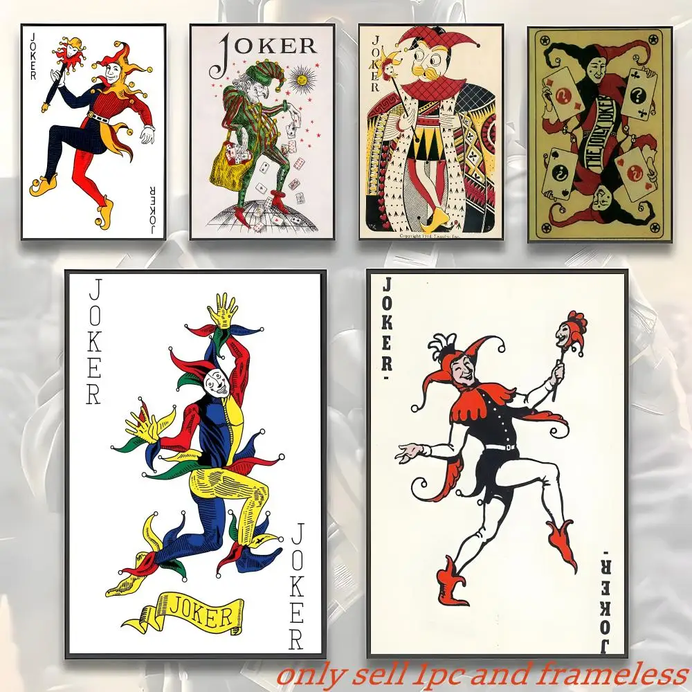 Poster Gift with prints Home bedroom living room decoration promotion and display Classic Solitaire Joker Card