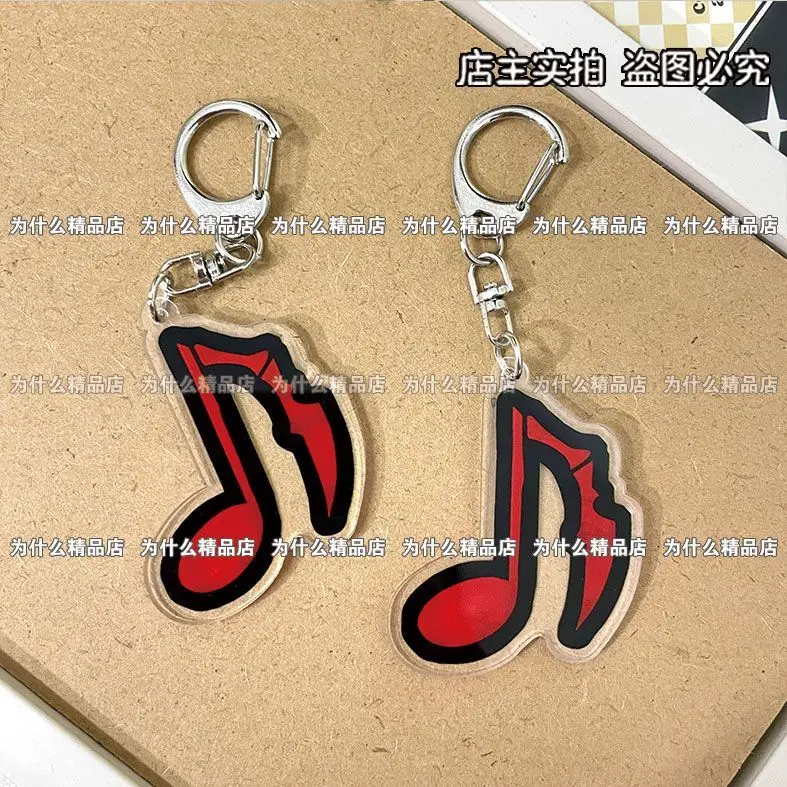 ملاحظة أنيمي المفاتيح النساء MARETU سلسلة مفاتيح مصنوعة من الأكريليك رجل الكرتون مفتاح قلادة عصابة حلية اكسسوارات صديق هدية #3