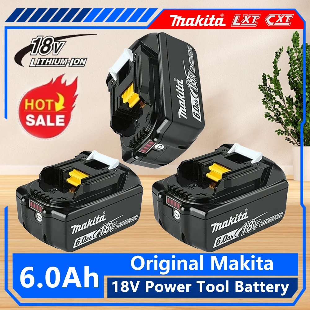 

100% Original Makita For Makita 18V 6.0Ah 5.0Ah Battery BL1830B BL1850B BL1850 BL1840 BL1860 BL1815 replaceable Lithium Battery