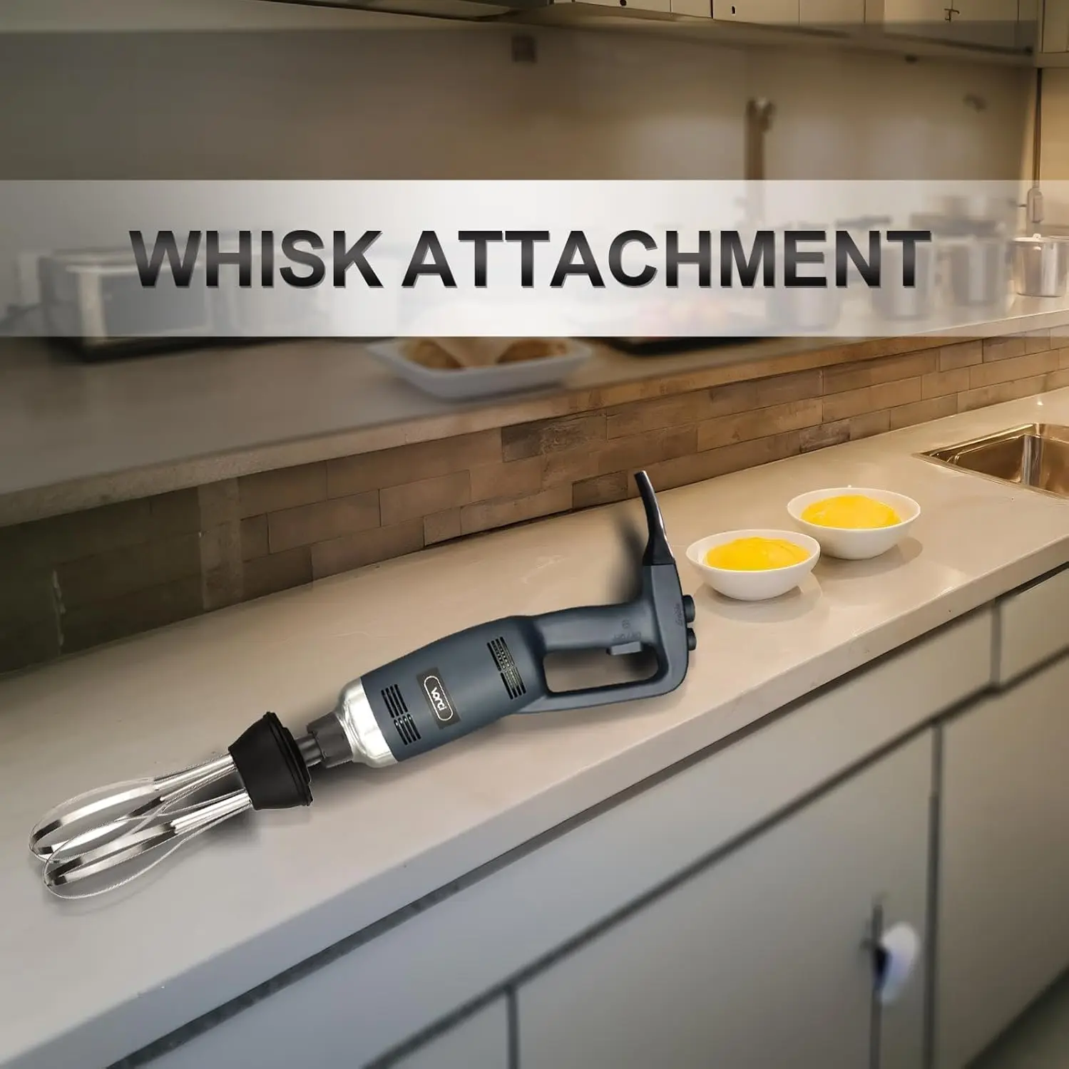 مرفق خفق قابل للفصل مقاس 10 بوصة. خلاط غمر تجاري 350 وات، 500 وات و750 وات متوافق مع.