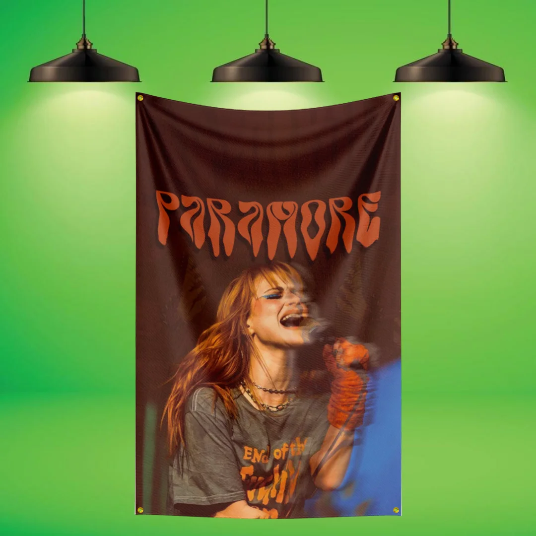 

3x5 Ft P- Paramores Heavy Metal Band Flag Rock Music Wall Banner for Bedroom Studio Bar Concert Outdoor Decor