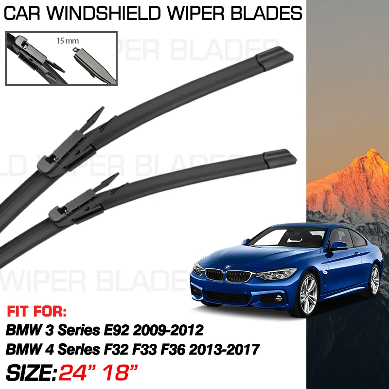 

Front Wiper Blades For BMW 3 Series E92 Coupe 2009-2012 2010 BMW 4 Series F32 Coupe F33 F36 Saloon 2013-2017 2014 Car Accessorie