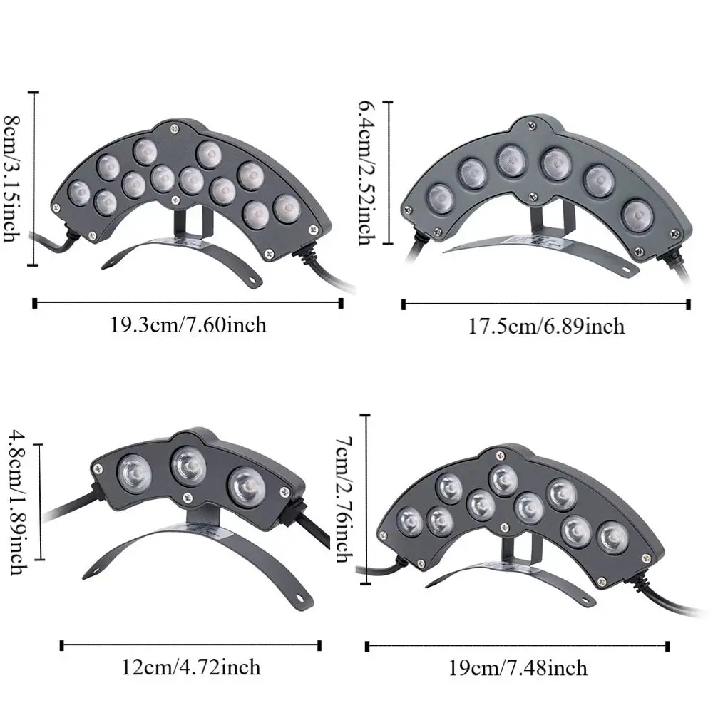 ضوء مموج LED مقاوم للماء، بناء قديم، بلاط عالي السطوع، سقف جناح خفيف متين #6