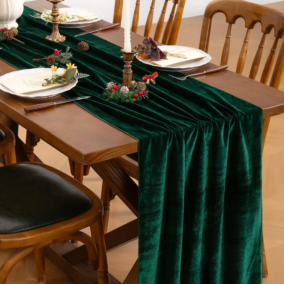 Luxurious Velvet Table Runner, Wedding Reception Baby shower Decora, Soft Table Linen Overlay, WeddingTable Runner Room Decor