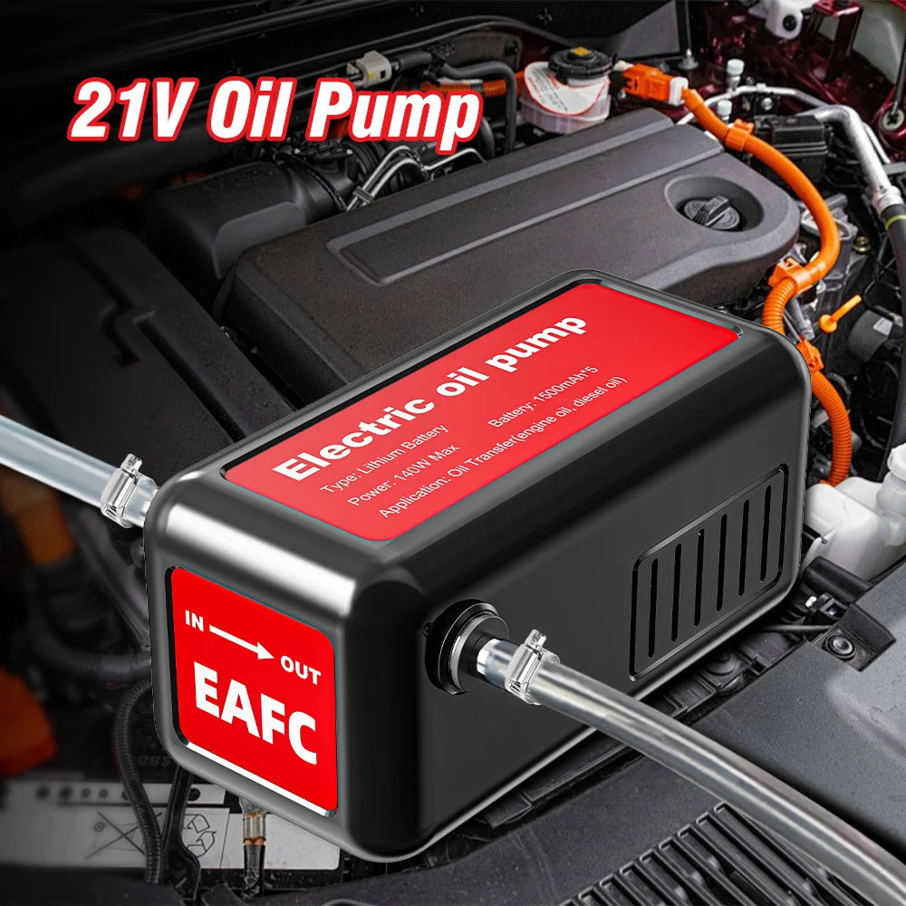 140 Вт беспроводной портативный масляный насос, электрический насос для перекачки масла, встроенный аккумулятор, оборудование для замены масла, топливный насос для автомобилей, мотоциклов