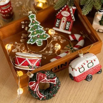 Christmas Colored Shaped Ball Christmas Tree Decor Pendant Christmas Gift Bag Car House…