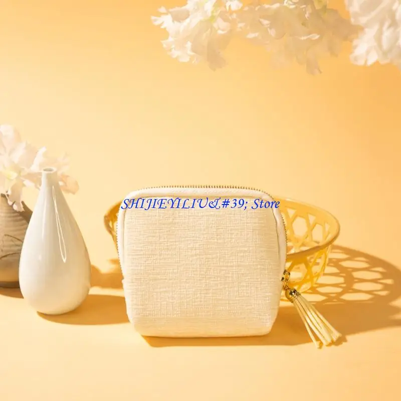 

E21F Elegant Satins Jewelry Organizers Multiple Compartments Soft Lining Tassels Closure