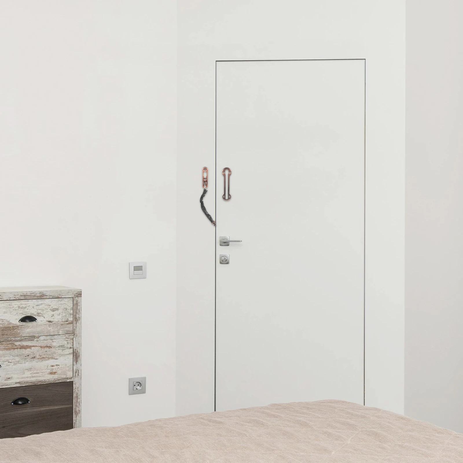 

Stainless Steel Latch Reinforcement Front Interior Doors Durable Easy Install Fits All Thicknesses Extra Security