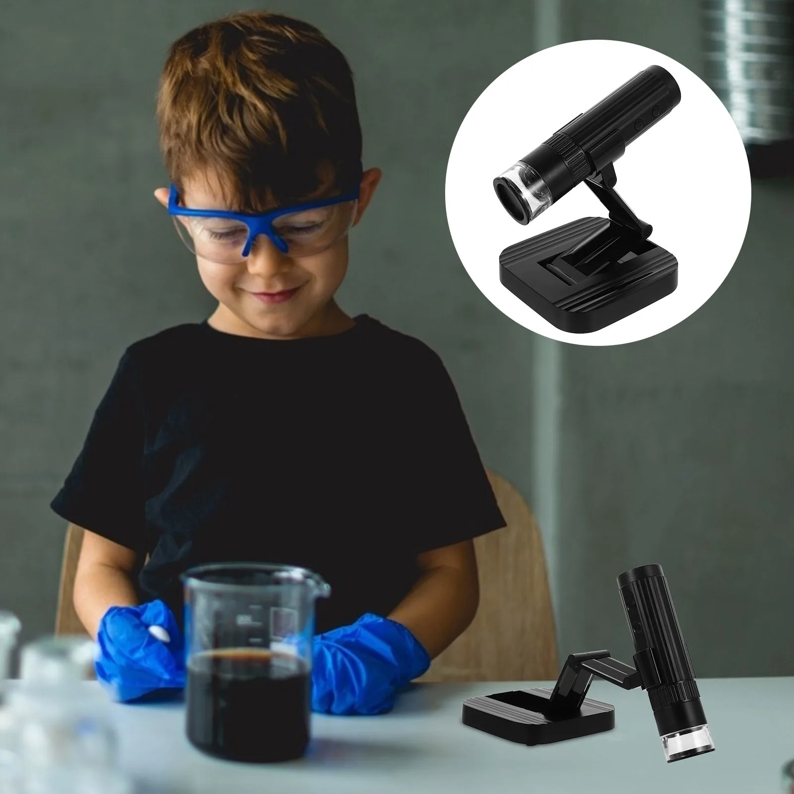 

USB Microscope 1000X Handheld Digital Microscope with Enhanced Clarity for Cell Phone Computer Portable Inspection Tool