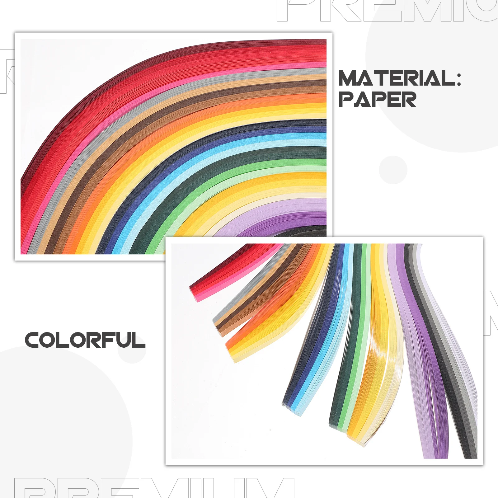 

Gradient Color Quilling Strips 8 Bags Handcraft Paper Filigree Kits DIY Art Supplies Paper Quilling Strips DIY Ornament Kit