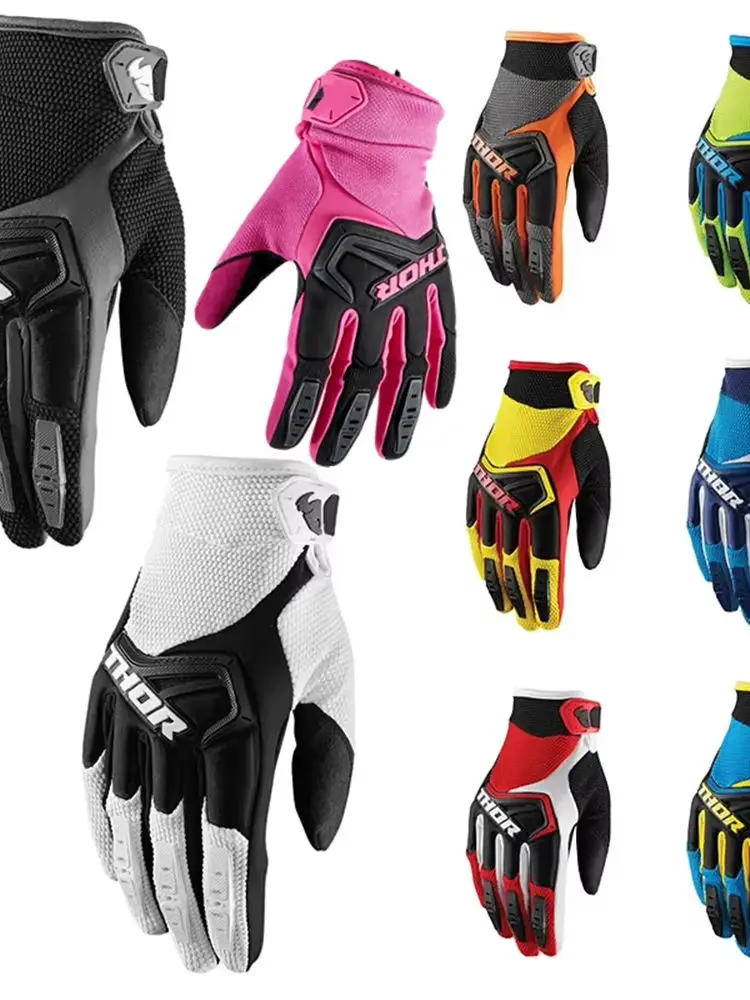 2027 Rękawice motocyklowe do jazdy terenowej, enduro, amortyzujące wstrząsy, męskie, do wyścigów, rękawice motocrossowe, rękawice do jazdy na motocyklu, MX, ATV. — 2