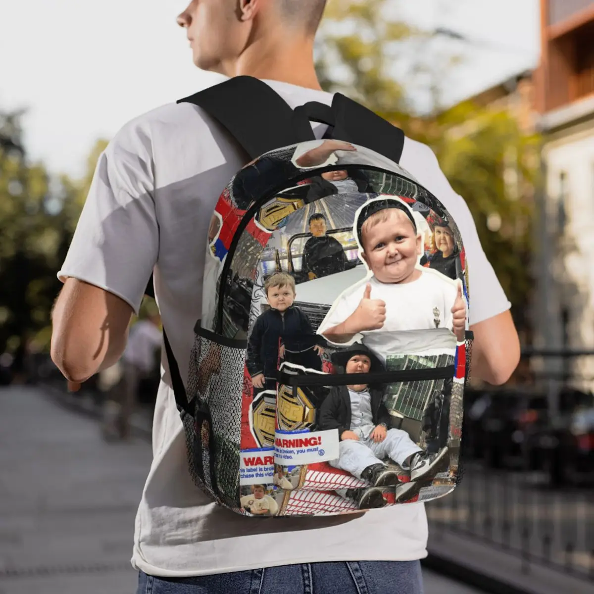 

Hasbulla Backpack Daypack Large Capacity Boys Girls BookBag School Bag Shoulder Bags for Men Women