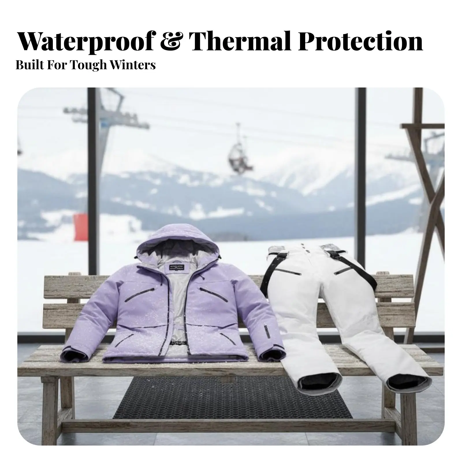 

Водонепроницаемая лыжная куртка с капюшоном, зимняя уличная куртка унисекс, для взрослых, случайный цвет